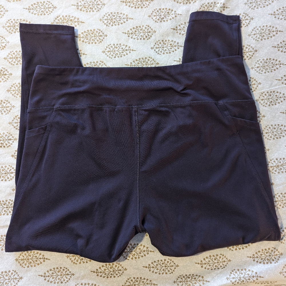 XXL Danskin leggings with pockets, eggplant color